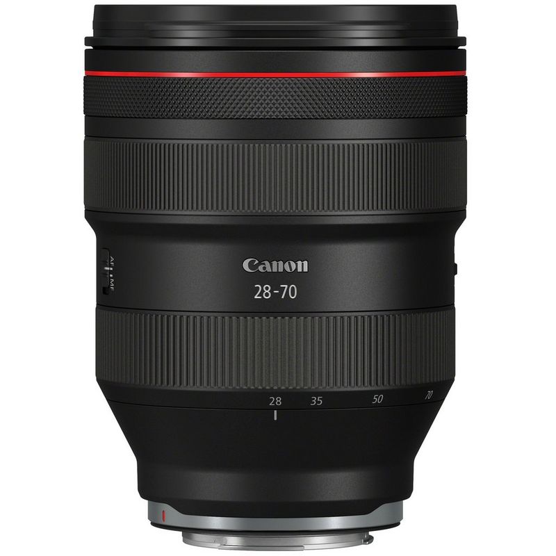 The Canon RF 28-70mm F2L USM lens.