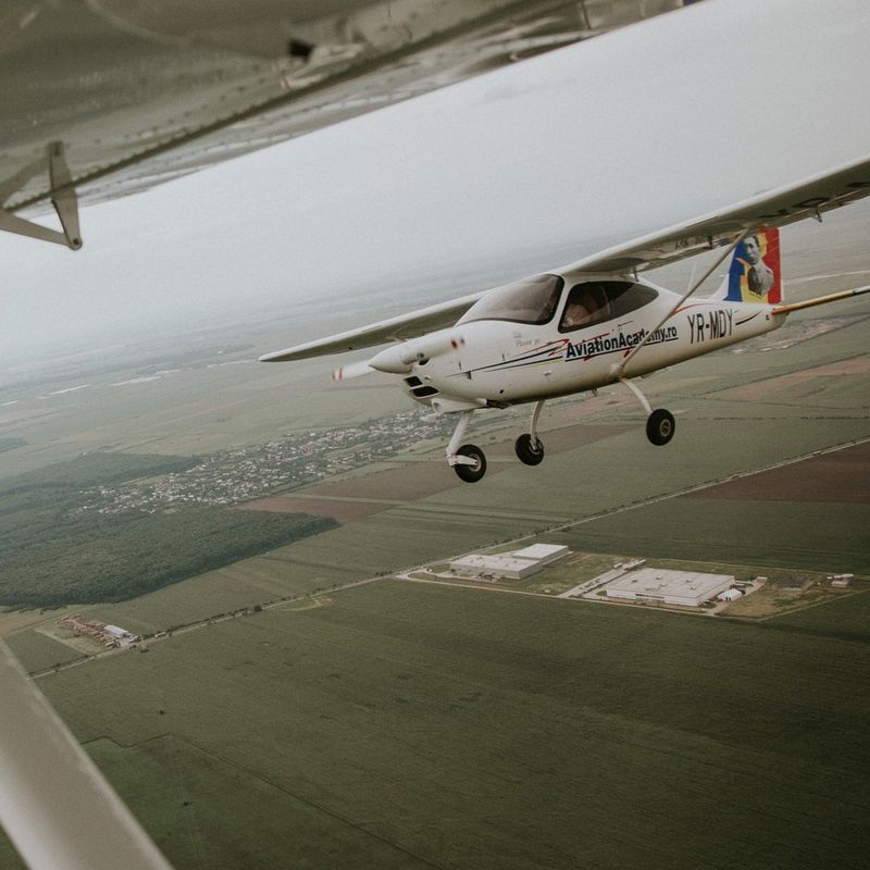 Mihai Jurcă pentru prima dată într-un avion cu două locuri