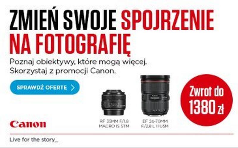 Rusza Cashback „Canon –  Zwrot gotówki”