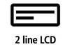 Simple to control with 2-line LCD