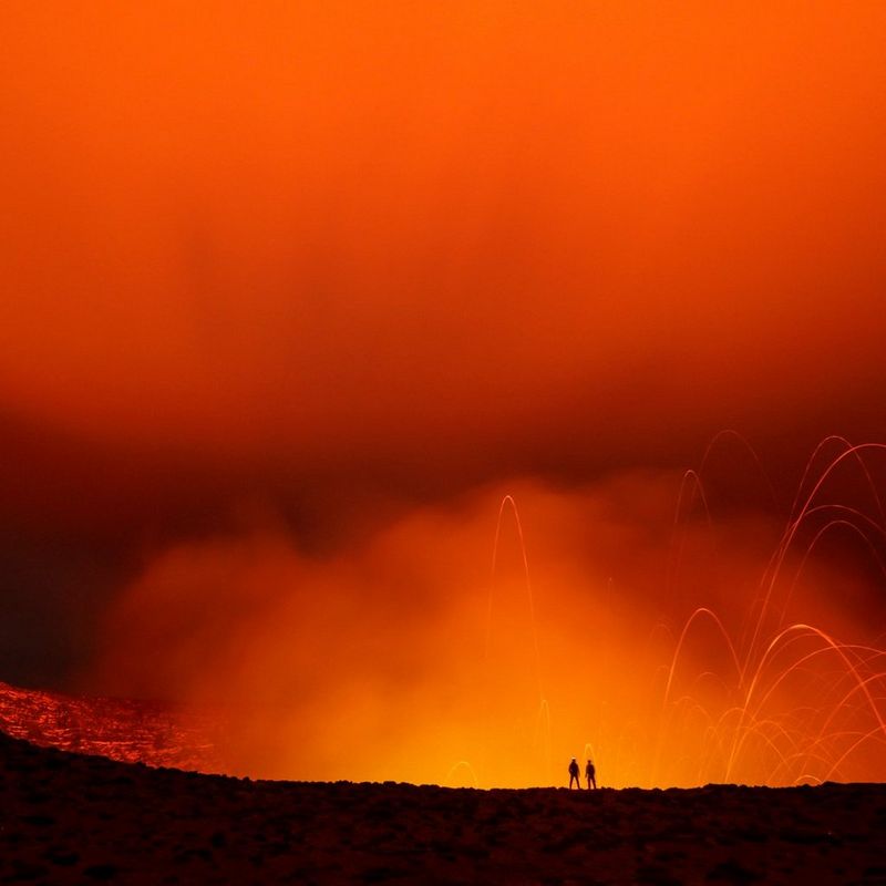 Volcano scene taken with й