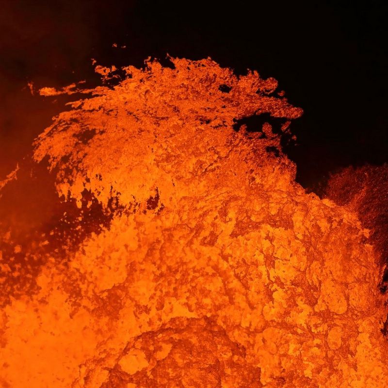 Volcano close up shot taken with EOS 5D Mark IV