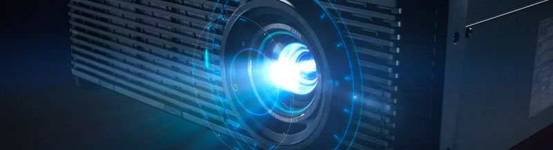 Compact and portable hero image projector close up