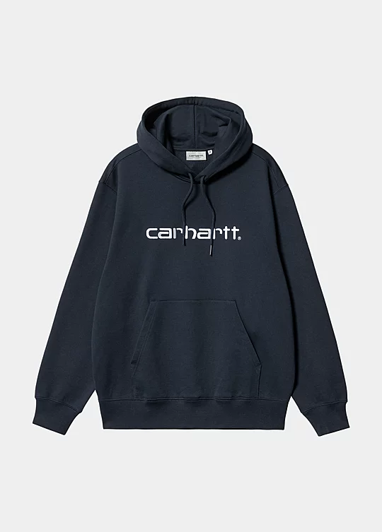 Carhartt WIP Hooded Carhartt Sweatshirt in Blue
