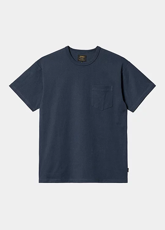 Carhartt WIP Short Sleeve Harlow Pocket T-shirt in Blue