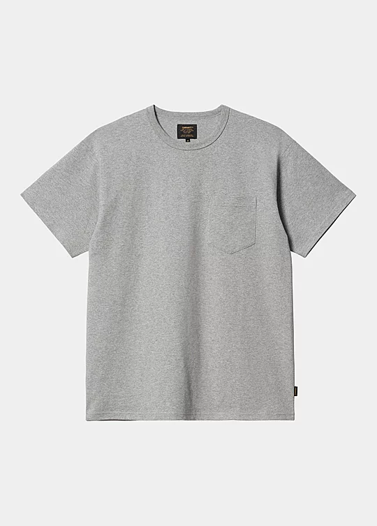 Carhartt WIP Short Sleeve Harlow Pocket T-shirt in Grey
