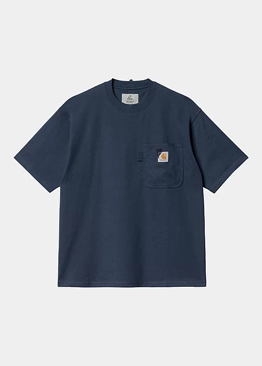 Carhartt WIP Short Sleeve Invincible 15 Pocket T-Shirt in Blau