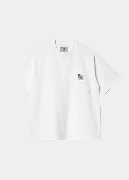 Carhartt WIP Short Sleeve Invincible 15 Pocket T-Shirt in White