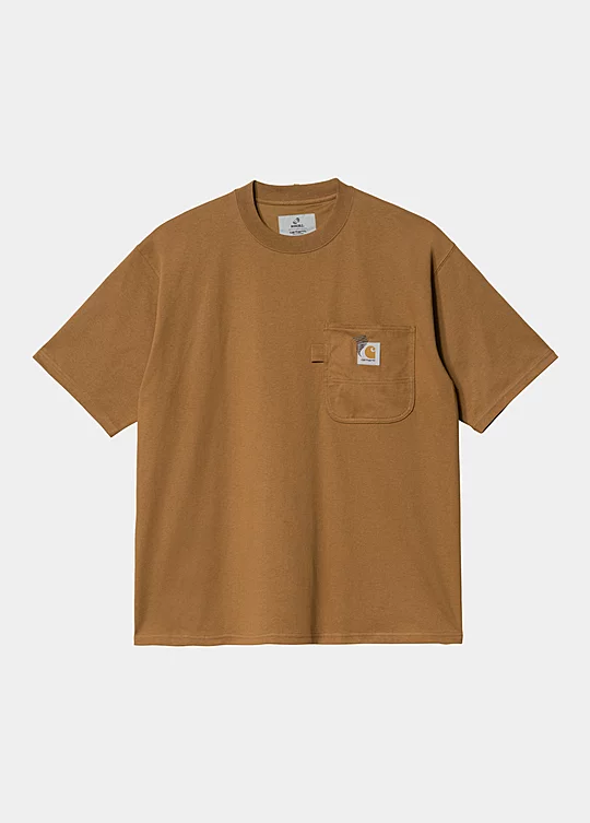 Carhartt WIP Short Sleeve Invincible 15 Pocket T-Shirt in Braun