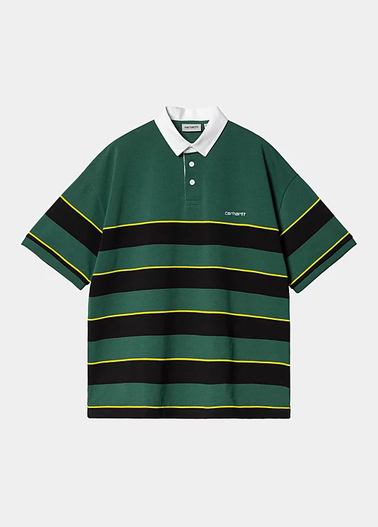 Carhartt WIP Short Sleeve Braxton Polo in Green