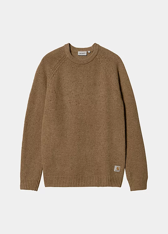 Carhartt WIP Anglistic Sweater in Brown