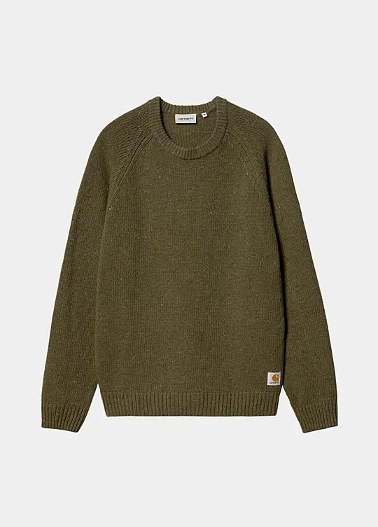 Carhartt WIP Anglistic Sweater in Verde