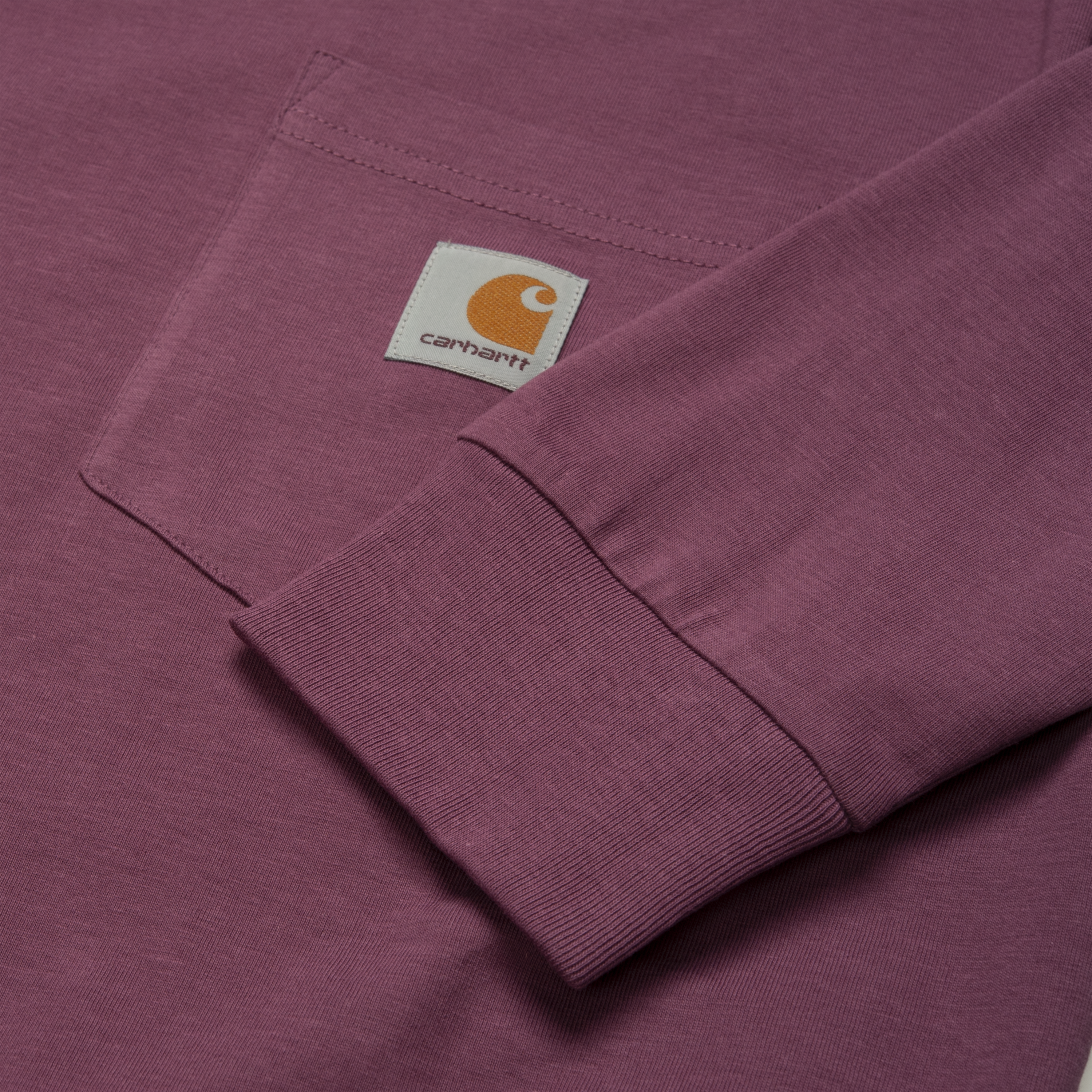 Carhartt Pocket Ls T-Shirt Dusty Fuchsia T-Shirt Long Sleeves Man Violet