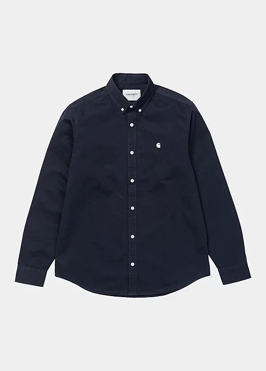 Carhartt WIP Long Sleeve Madison Shirt in Blue
