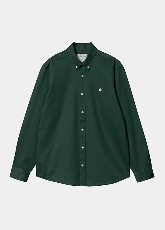 Carhartt WIP Long Sleeve Madison Shirt in Green