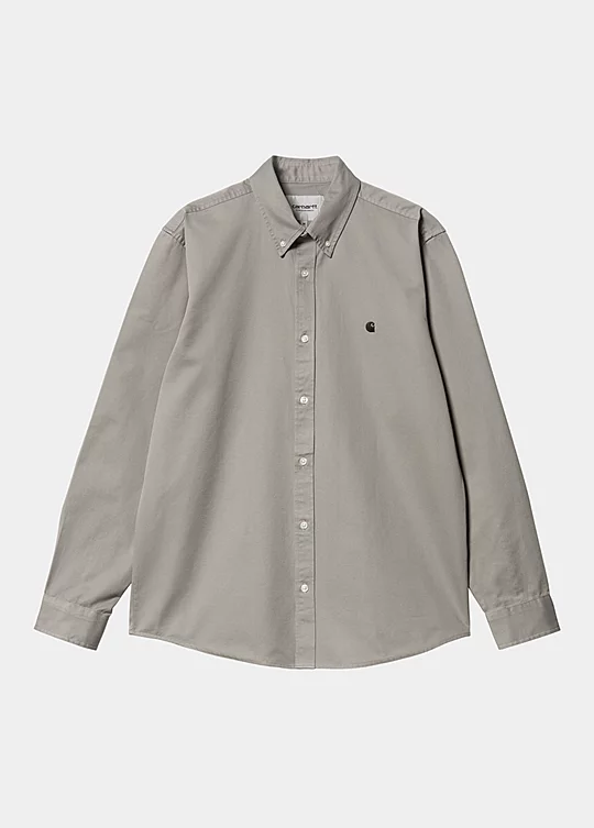 Carhartt WIP Long Sleeve Madison Shirt in Grey
