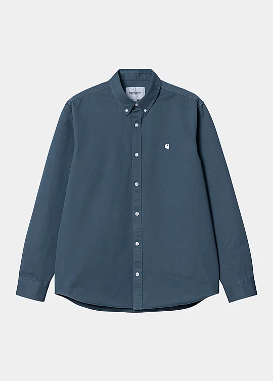 Carhartt WIP Long Sleeve Madison Shirt Bleu