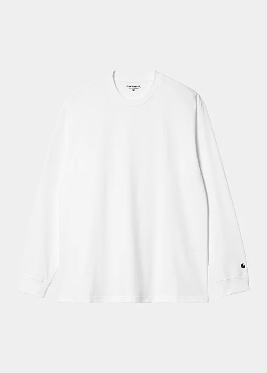 Carhartt WIP Long Sleeve Base T-Shirt in White