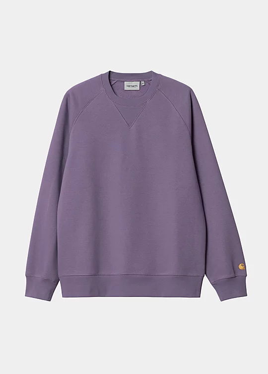 Carhartt WIP Chase Sweatshirt in Purple