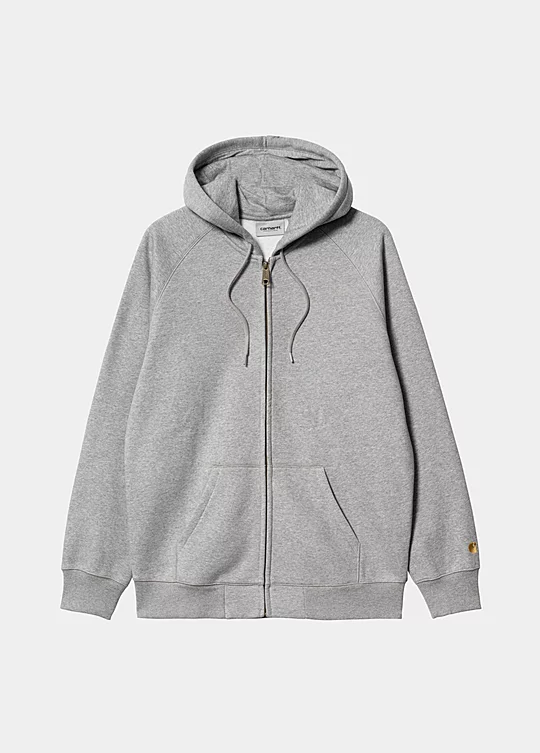 Carhartt WIP Hooded Chase Jacket in Grey
