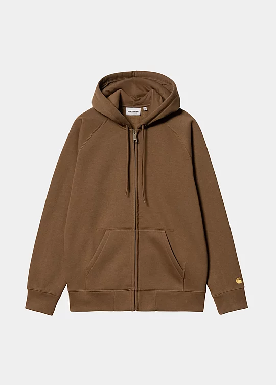 Carhartt WIP Hooded Chase Jacket in Braun