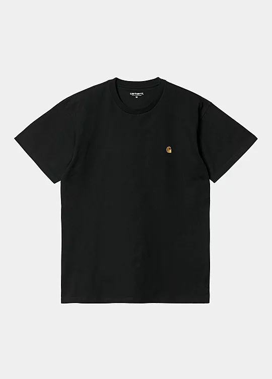Carhartt WIP Short Sleeve Chase T-Shirt in Nero