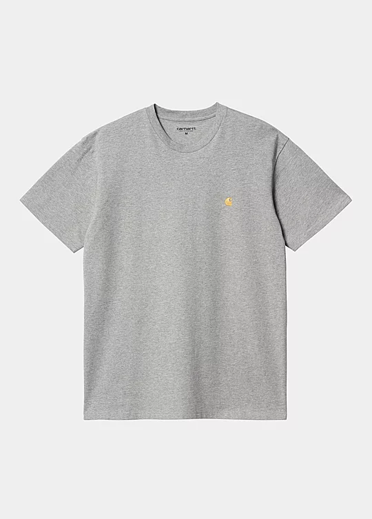 Carhartt WIP Short Sleeve Chase T-Shirt in Grey