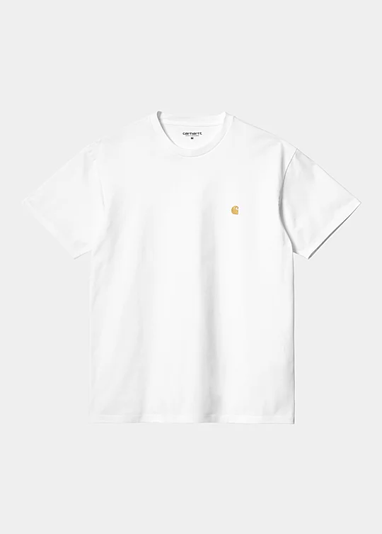 Carhartt WIP Short Sleeve Chase T-Shirt en Blanco