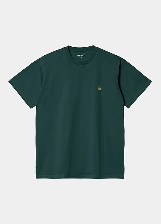 Carhartt WIP Short Sleeve Chase T-Shirt in Verde
