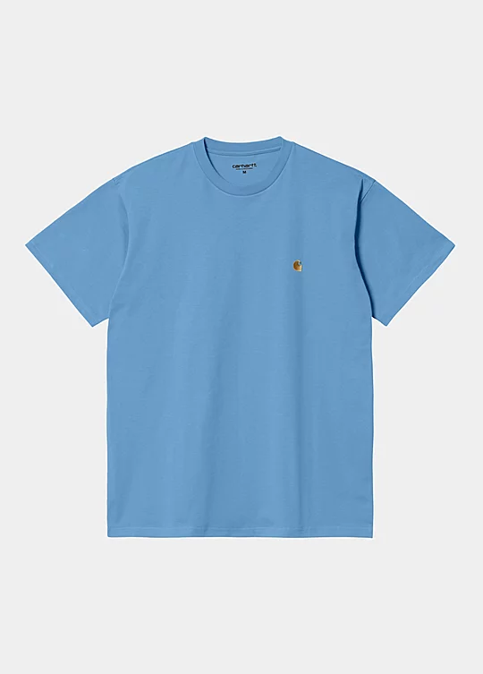 Carhartt WIP Short Sleeve Chase T-Shirt in Blu