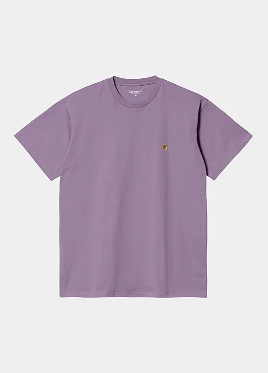 Carhartt WIP Short Sleeve Chase T-Shirt in Lila