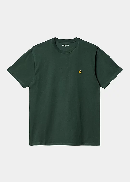 Carhartt WIP Short Sleeve Chase T-Shirt en Verde