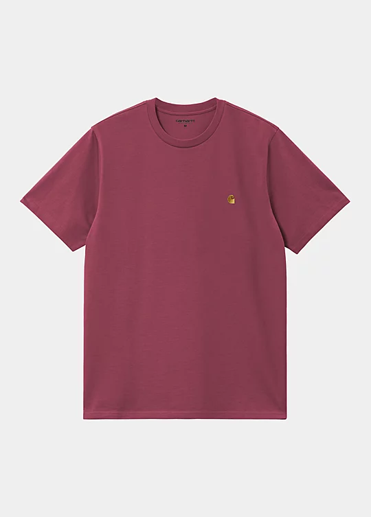 Carhartt WIP Short Sleeve Chase T-Shirt in Rosso