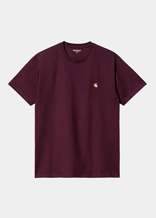 Carhartt WIP Short Sleeve Chase T-Shirt in Red