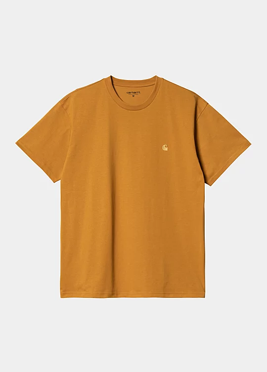 Carhartt WIP Short Sleeve Chase T-Shirt in Orange