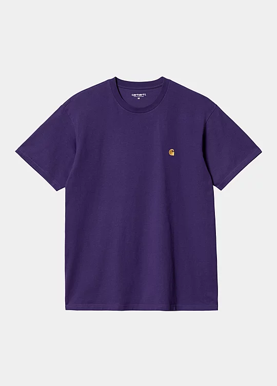 Carhartt WIP Short Sleeve Chase T-Shirt em Púrpura