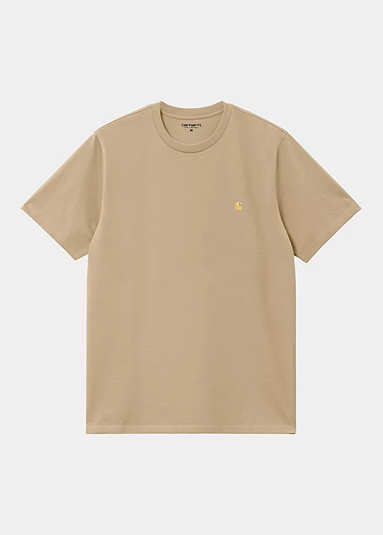Carhartt WIP Short Sleeve Chase T-Shirt in Beige