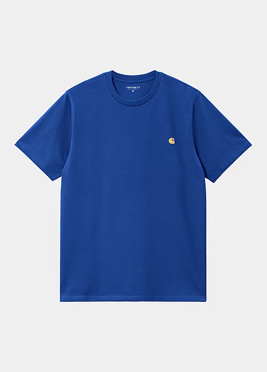 Carhartt WIP Short Sleeve Chase T-Shirt in Blu