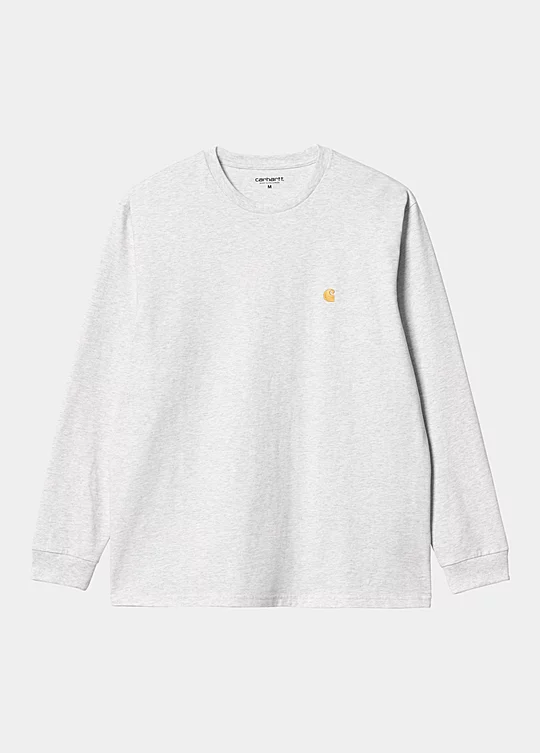 Carhartt WIP Long Sleeve Chase T-Shirt in Grey