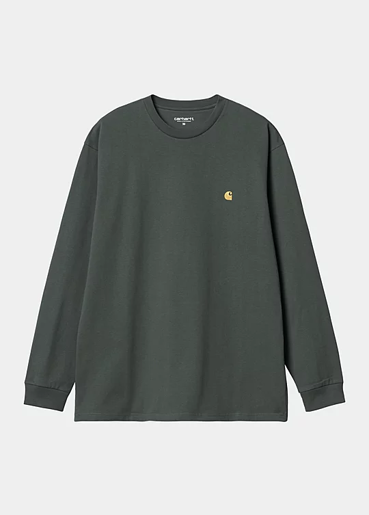 Carhartt WIP Long Sleeve Chase T-Shirt in Green