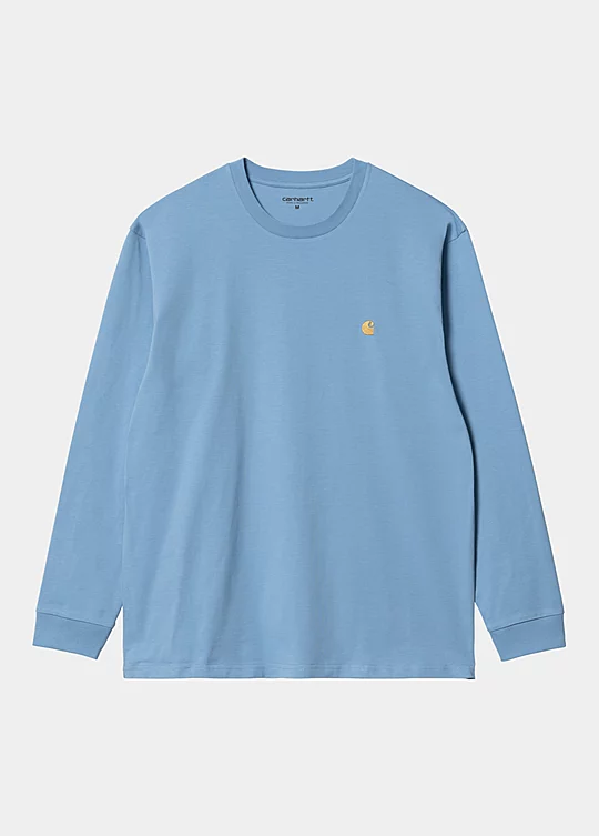 Carhartt WIP Long Sleeve Chase T-Shirt em Azul