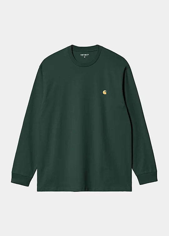 Carhartt WIP Long Sleeve Chase T-Shirt em Verde