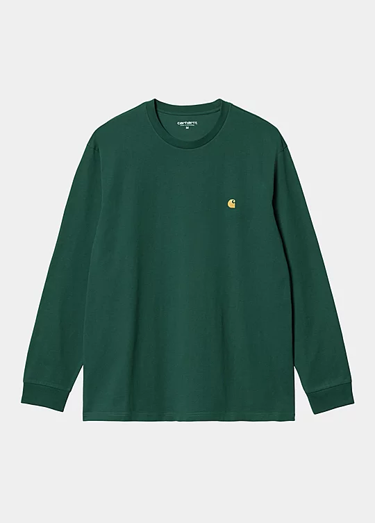 Carhartt WIP Long Sleeve Chase T-Shirt en Verde