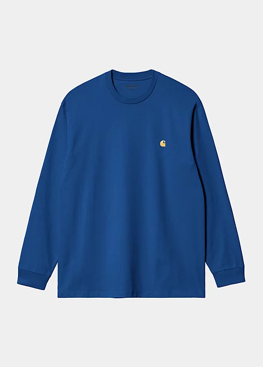 Carhartt WIP Long Sleeve Chase T-Shirt in Blu