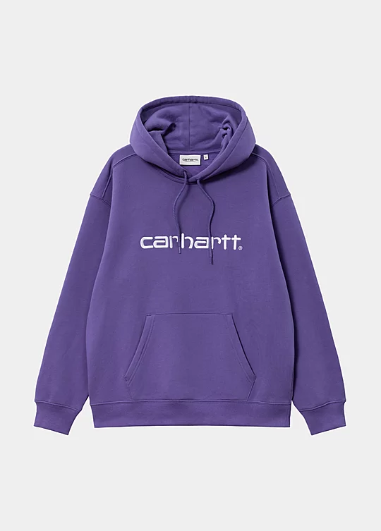 Carhartt WIP Women’s Hooded Carhartt Sweatshirt in Purple