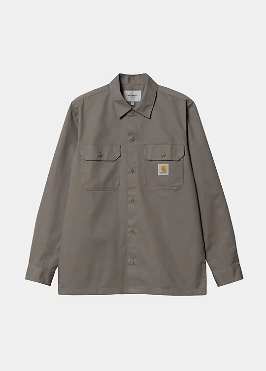 Carhartt WIP Long Sleeve Master Shirt in Marrone