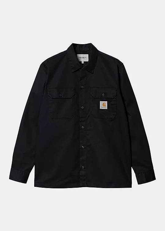 Carhartt WIP Long Sleeve Master Shirt in Blu