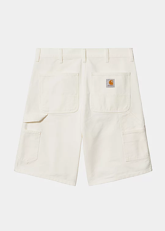 Carhartt WIP Single Knee Short Blanc