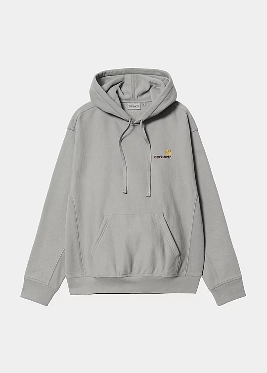 Carhartt WIP Hooded American Script Sweatshirt in Grau