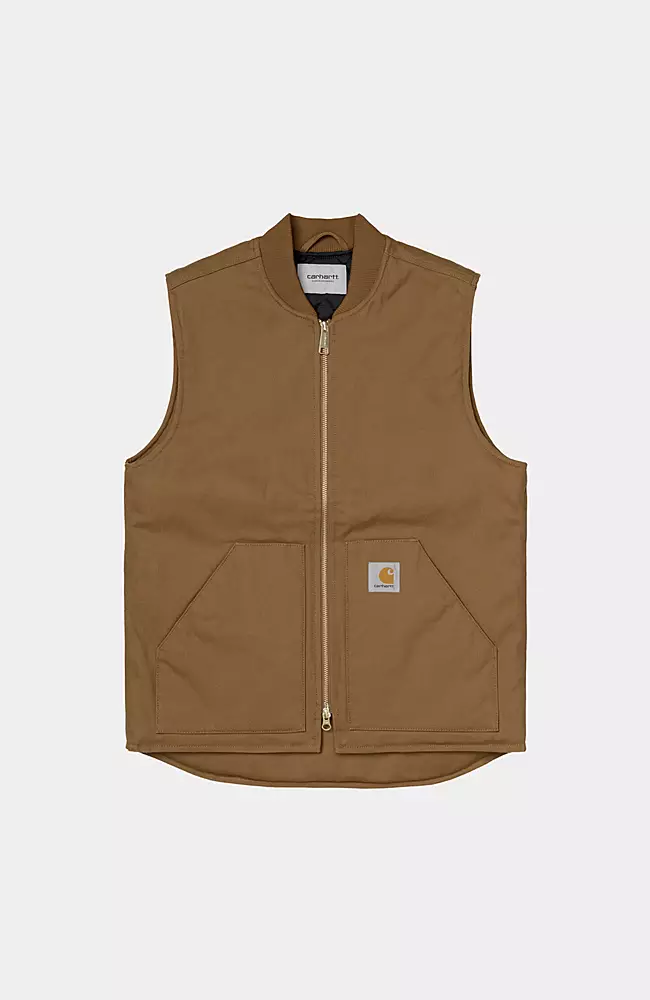 Mens Clothing Jackets Waistcoats and gilets in Brown for Men organic Cotton Carhartt Wip Vest 
